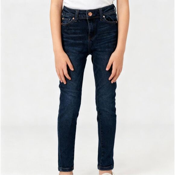 Girls Blue Denim Stretch Jeans sz 8-10 SLIM by Celebrity Pink - Picture 1 of 7